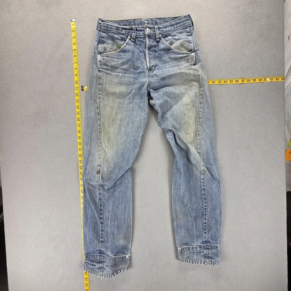 Vintage Levis Engineered Jeans Mens 30x32 Blue Twisted Button Fly Medium Wash